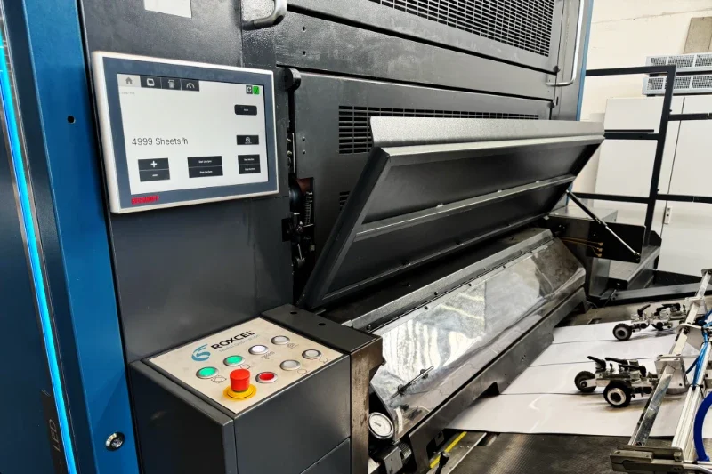 ROXCEL printing machine in action